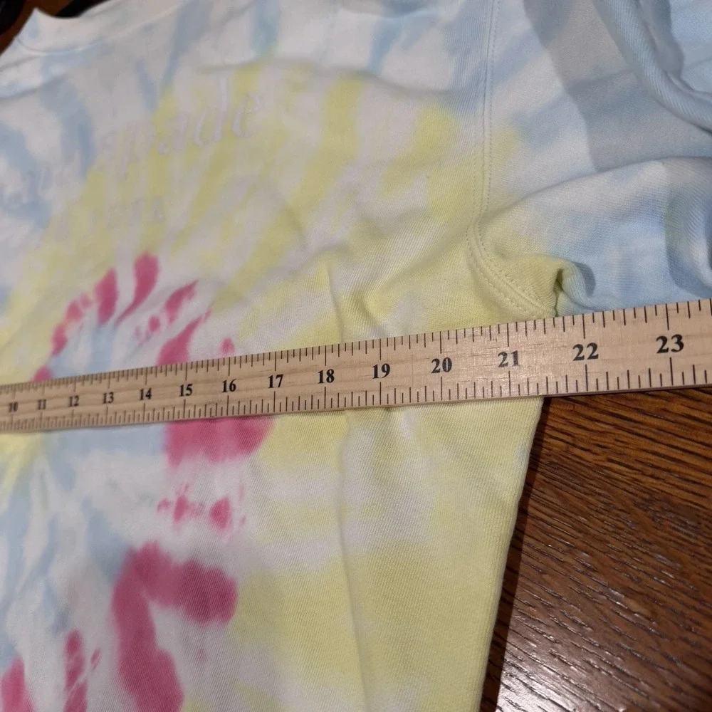 Kate Spade 100% Cotton Tie Dye Lightweight Crewneck  Sweatshirt Pullover Size XS